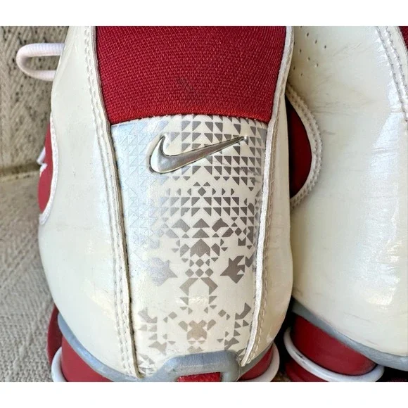 2009 Nike Shox Vision TB White/Varsity Red/Metallic Silver 367190-112‎ Men's 12
